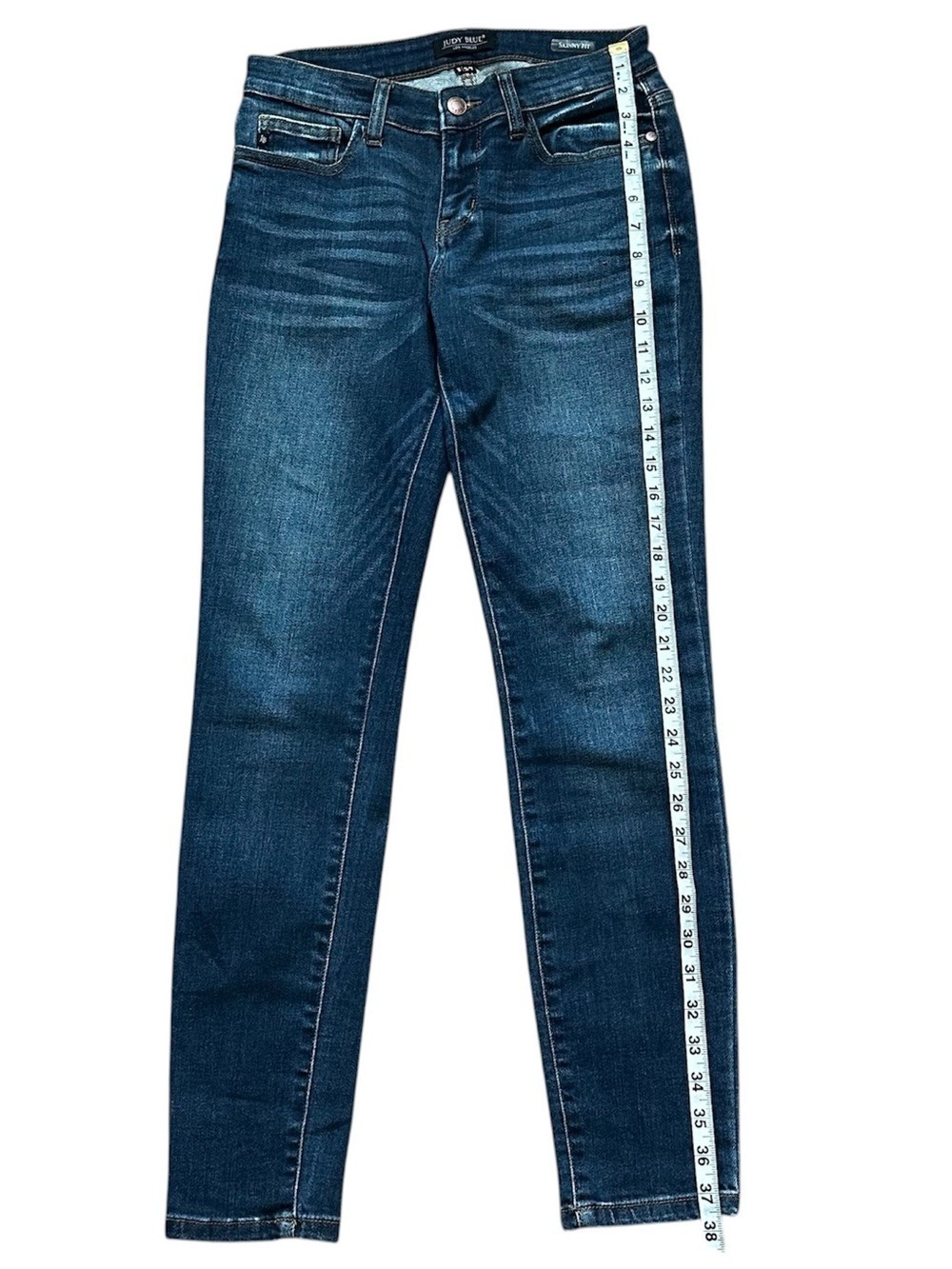 Judy Blue Skinny Fit Mid Rise Cotton Stretch Denim Jeans Size 5/27 - Picture 7 of 8